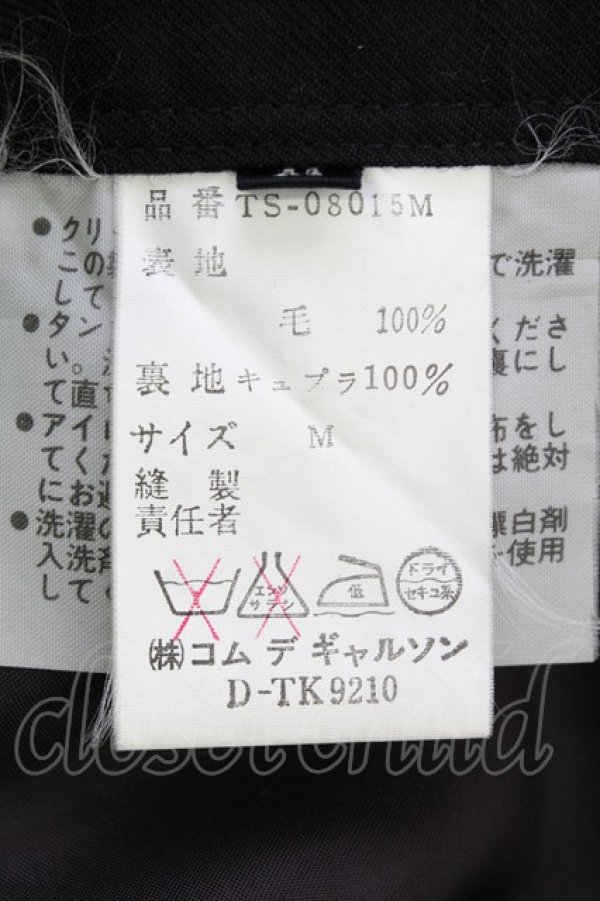 画像6: COMME des GARCONS /アシンメトリープリーツスカート M ブラック T-26-09-04-009-sk-SA-ZT (6)