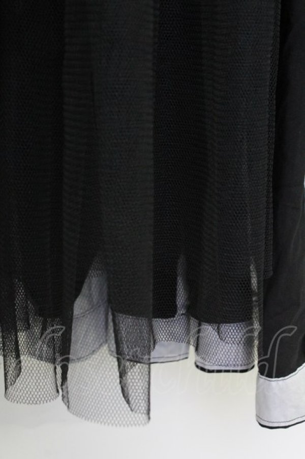 画像4: COMME des GARCONS / 切替ボリュームスカート S 黒Ｘグレー T-26-09-04-010-sk-SA-ZT (4)