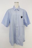 画像1: COMME des GARCONS / ストライプシャツ L サックス T-26-09-04-002-bl-IN-ZT (1)