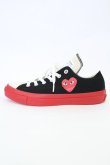 画像3: COMME des GARCONS / Ｃｈｕｃｋ　Ｔａｙｌｏｒ　Ｌｏｗ　スニーカー 26cm ブラックｘレッド T-26-09-04-013-sh-IN-ZT (3)