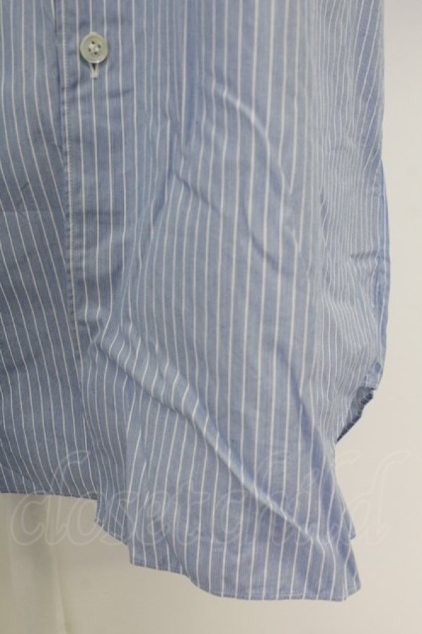 画像3: COMME des GARCONS / ストライプシャツ L サックス T-26-09-04-002-bl-IN-ZT (3)
