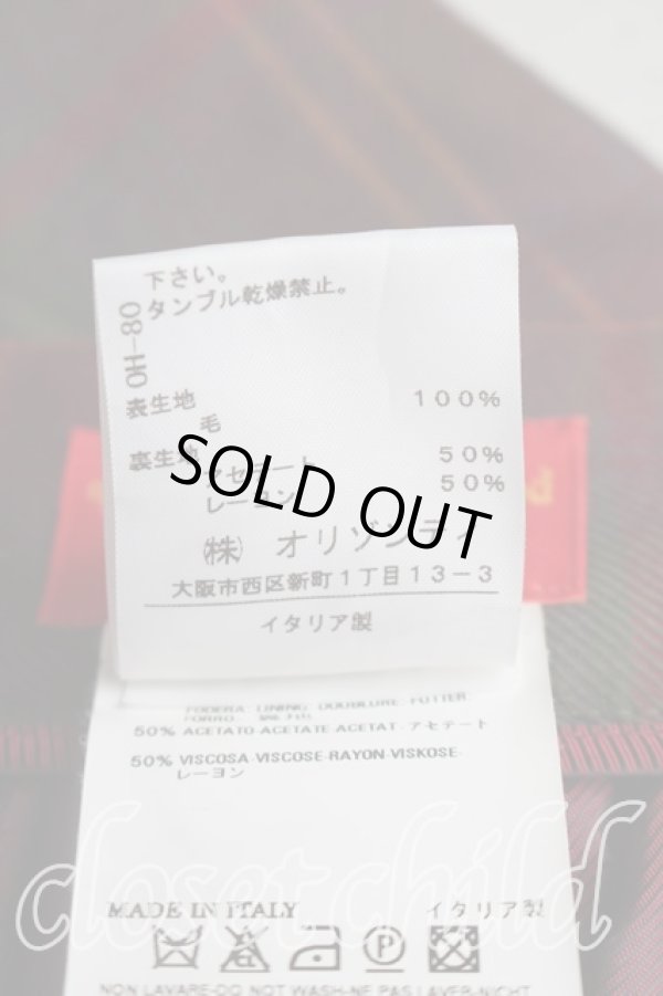 画像4: ヴィヴィアンウエストウッド 中古 / タータンチェックバッスルスカート 38（7号相当） 緑ｘエンジ  H-26-07-12-020-sk-OD-ZH (4)