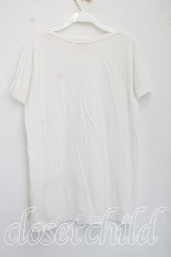 画像2: ヴィヴィアンウエストウッド 中古 / 単色オーブ刺繍Tシャツ 3（11号相当） 白  H-26-07-12-025-ts-OD-ZH (2)