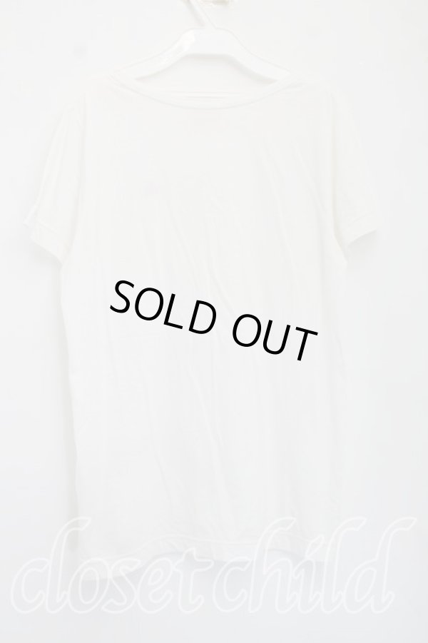 画像2: ヴィヴィアンウエストウッド 中古 / 単色オーブ刺繍Tシャツ 3（11号相当） 白  H-26-07-12-025-ts-OD-ZH (2)