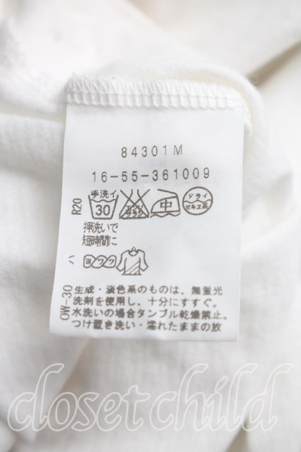 画像4: ヴィヴィアンウエストウッド 中古 / 単色オーブ刺繍Tシャツ 3（11号相当） 白  H-26-07-12-025-ts-OD-ZH (4)