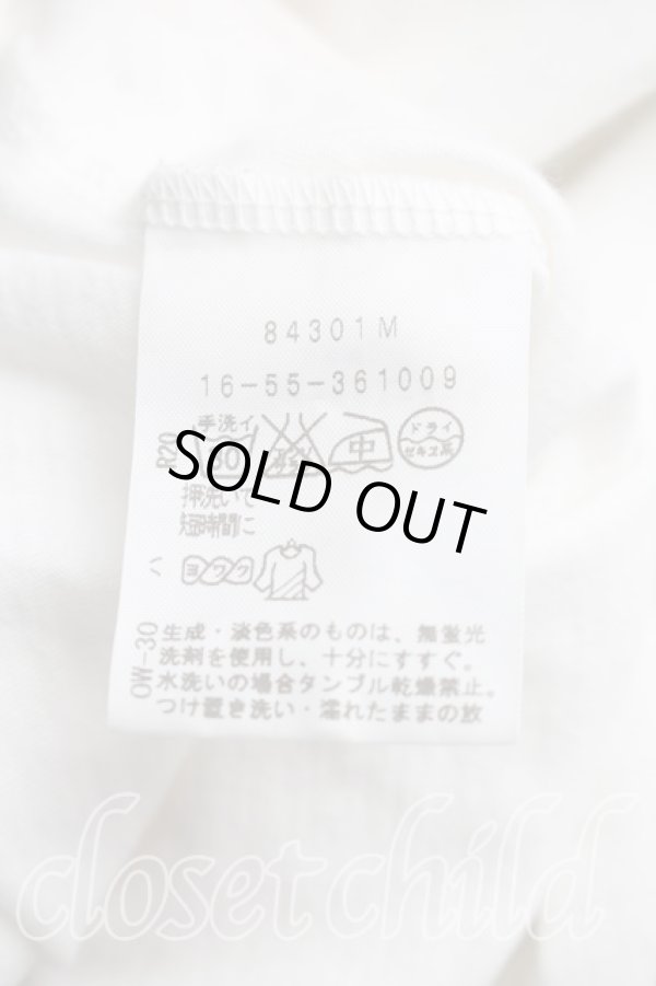 画像4: ヴィヴィアンウエストウッド 中古 / 単色オーブ刺繍Tシャツ 3（11号相当） 白  H-26-07-12-025-ts-OD-ZH (4)