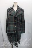 画像3: ヴィヴィアンウエストウッド 中古 / タータンチェック変形コート 38（7号相当） 緑  H-26-07-12-007-co-OD-ZH (3)