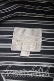画像3: ヴィヴィアンウエストウッド 中古 / カラーオーブ刺繍ストライプシャツ 40（メンズL相当） 黒ｘ灰  H-26-07-12-012-bl-OD-ZH (3)