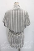 画像2: ヴィヴィアンウエストウッド 中古 / サティア刺繍カバーオールシャツ UK10（9号相当） 灰  H-26-07-12-017-bl-OD-ZH (2)