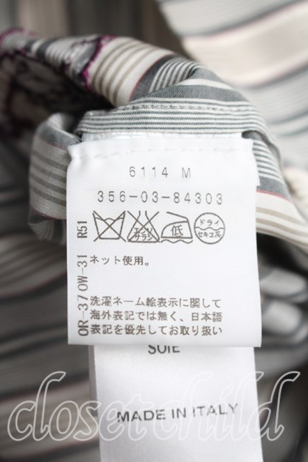 画像4: ヴィヴィアンウエストウッド 中古 / サティア刺繍カバーオールシャツ UK10（9号相当） 灰  H-26-07-12-017-bl-OD-ZH (4)