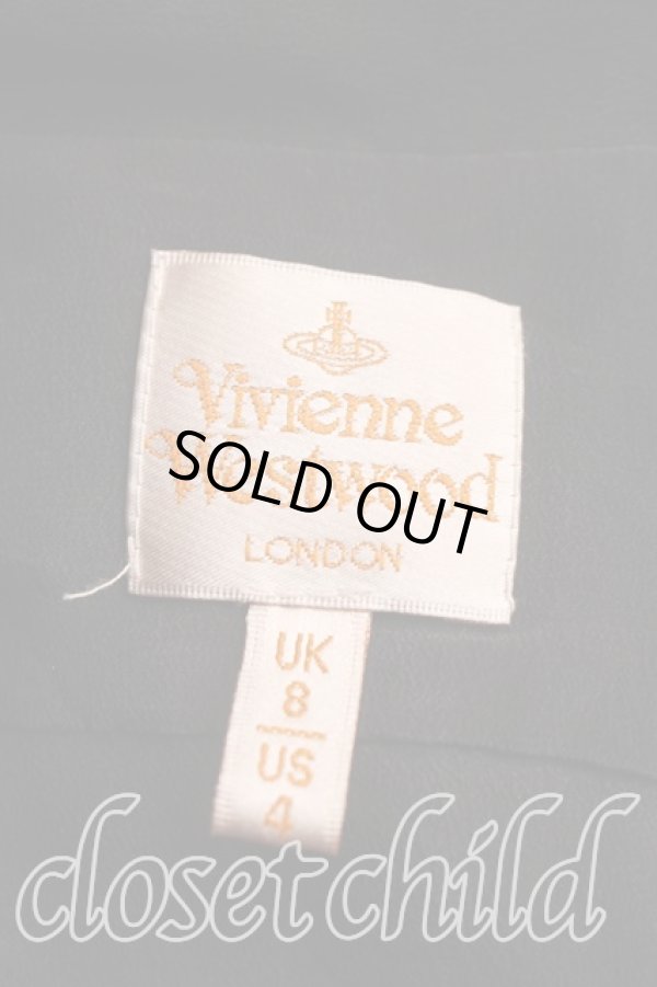 画像3: ヴィヴィアンウエストウッド 中古 / サティア刺繍シルクドランクンシャツ UK8（7号相当） 黒  H-26-07-12-018-bl-OD-ZH (3)