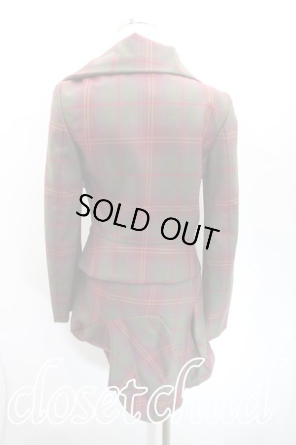 画像2: ヴィヴィアンウエストウッド 中古 / タータンチェック変形セットアップ   H-23-09-17-075-IN-ZH (2)