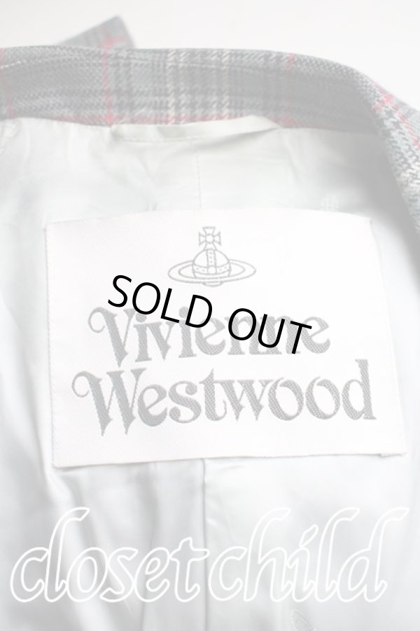 画像3: ヴィヴィアンウエストウッド MAN 中古 / JKT/タータンチェックウエストコートジャケット   H-23-09-17-011-OD-ZH (3)