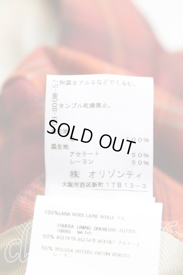 画像6: ヴィヴィアンウエストウッド 中古 / SU/タータンチェックアニマルカットスカートセットアップ   H-23-09-24-048-OD-ZH (6)