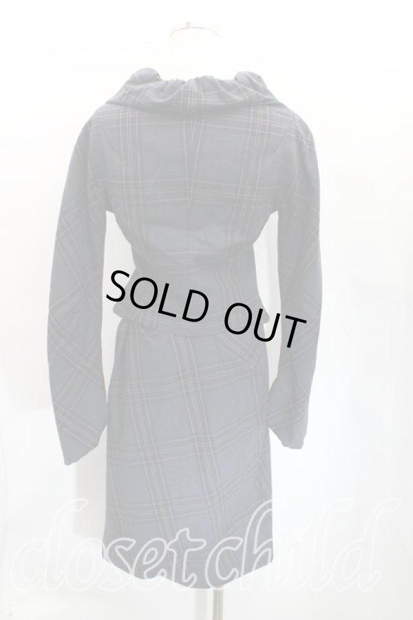 画像2: ヴィヴィアンウエストウッド 中古 / SU/チェックボリュームカラーセットアップ   H-23-09-24-051-OD-ZH (2)