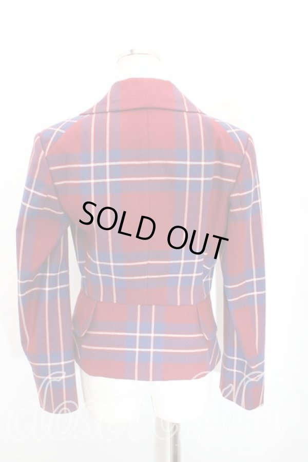 画像2: ヴィヴィアンウエストウッド 中古 / タータンチェックラブジャケット   H-23-10-08-051-jc-IN-ZH (2)