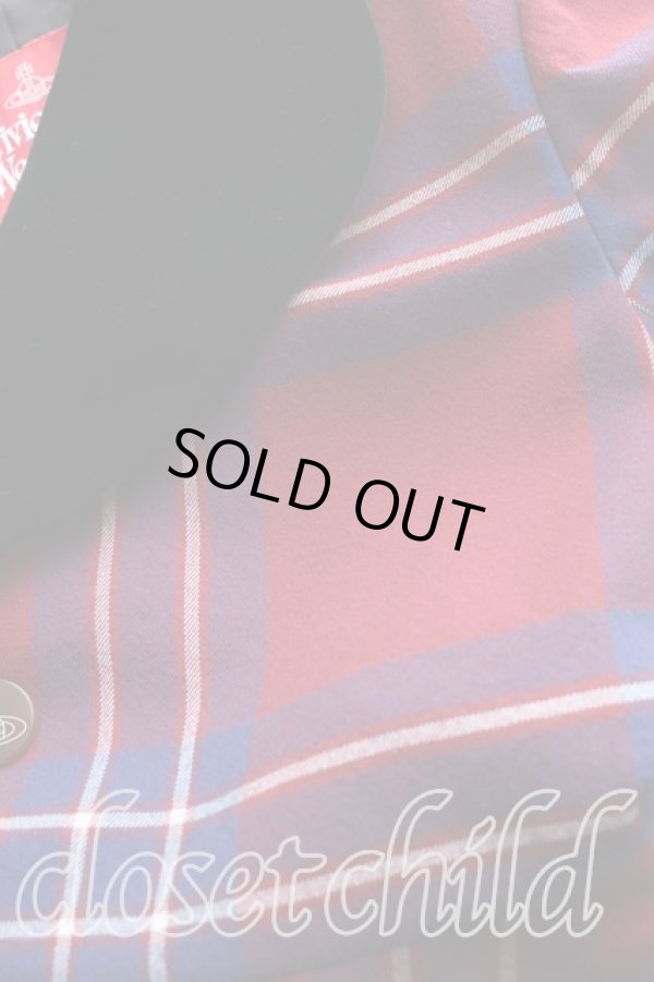 画像5: ヴィヴィアンウエストウッド 中古 / タータンチェックラブジャケット   H-23-10-08-051-jc-IN-ZH (5)