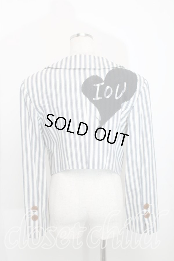 画像2: ヴィヴィアンウエストウッド 中古 / ストライプラブジャケット   H-23-10-08-002-jc-OD-ZH (2)