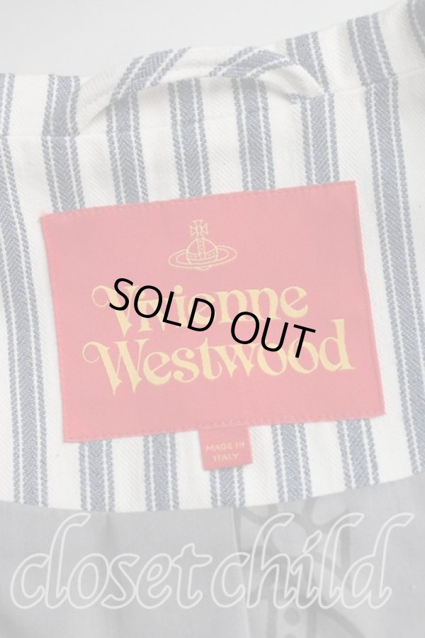 画像3: ヴィヴィアンウエストウッド 中古 / ストライプラブジャケット   H-23-10-08-002-jc-OD-ZH (3)