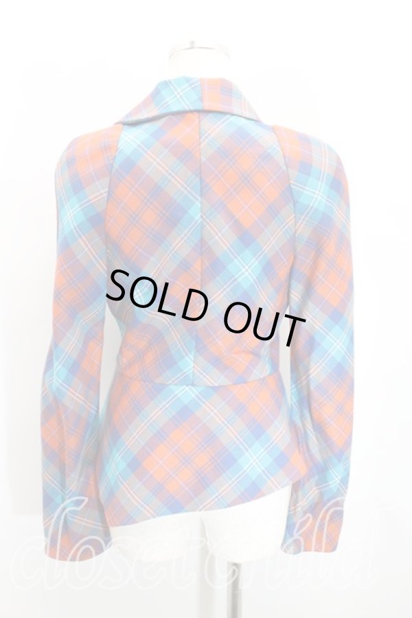 画像2: ヴィヴィアンウエストウッド 中古 / タータンチェック変形ジャケット   H-23-10-15-001-jc-OD-ZH (2)