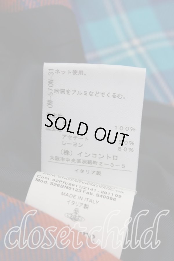 画像4: ヴィヴィアンウエストウッド 中古 / タータンチェック変形ジャケット   H-23-10-15-001-jc-OD-ZH (4)