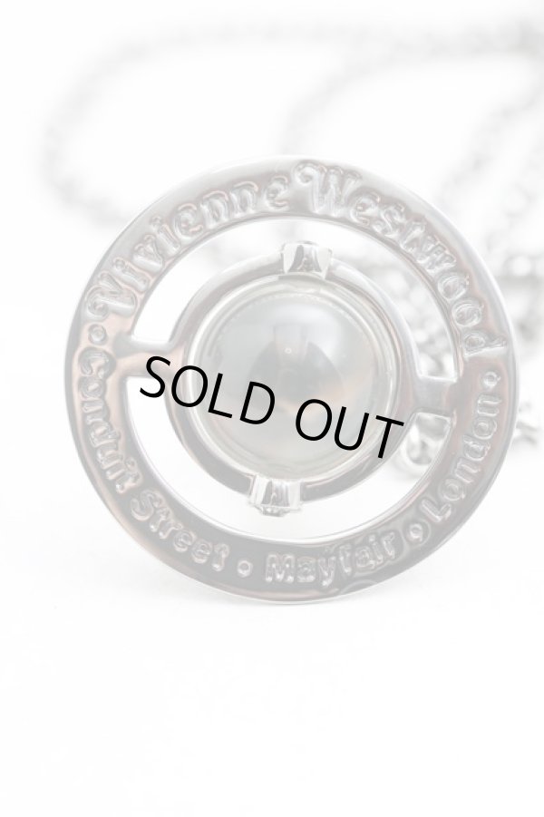 画像3: ヴィヴィアンウエストウッド 中古 /スモールオーブネックレス   ガンメタ  H-23-10-22-111-nl-OD-ZH (3)