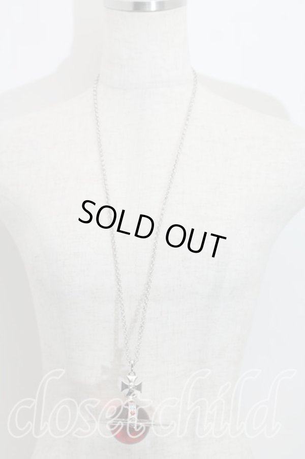 画像6: ヴィヴィアンウエストウッド 中古 / ジャイアントオーブネックレス   赤  H-23-10-29-107-nl-OD-ZH (6)