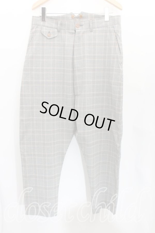 画像3: ヴィヴィアンウエストウッド MAN 中古 / グレンチェックウエストコートジャケットセットアップ    46 灰  H-23-11-12-031-su-IN-ZH (3)