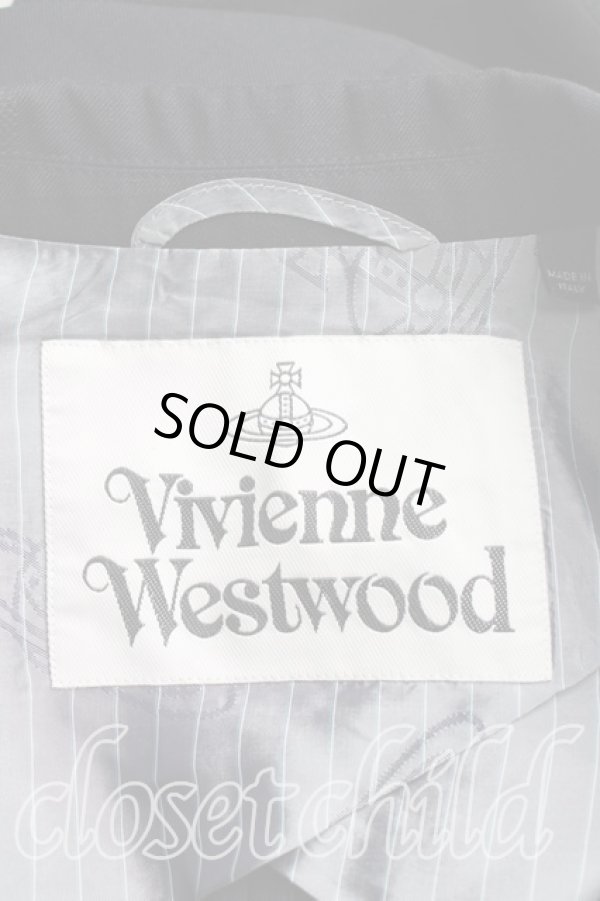 画像5: ヴィヴィアンウエストウッド MAN 中古 / リネンチェックセットアップ    48 黒  H-23-11-12-032-su-IN-ZH (5)