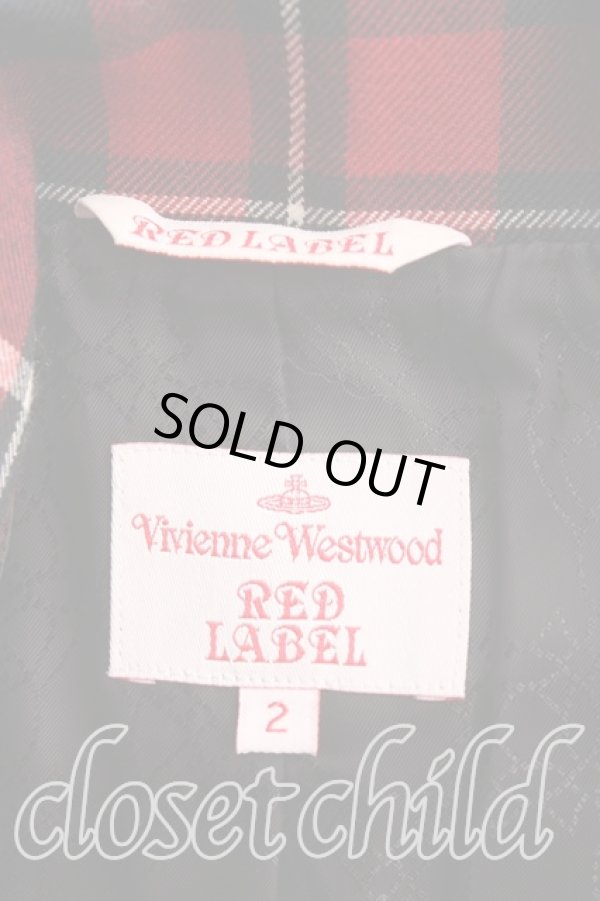 画像3: ヴィヴィアンウエストウッド 中古 / /タータンチェックラブジャケット    2 赤  H-23-11-12-004-jc-OD-ZH (3)