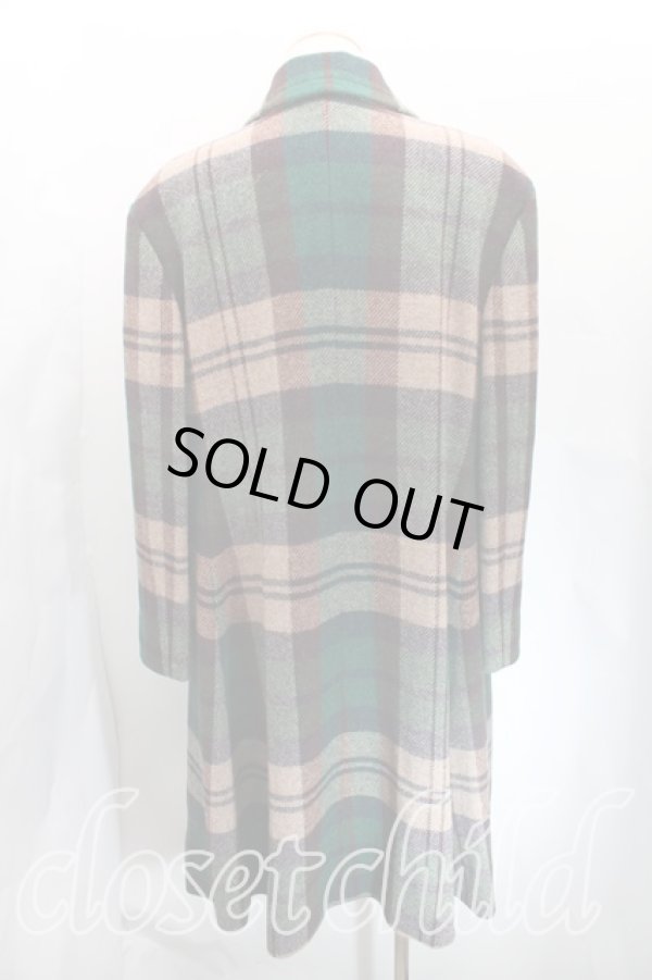 画像2: ヴィヴィアンウエストウッド MAN 中古 / タータンチェックツイードコート    46 緑  H-23-11-12-013-co-IN-ZH (2)