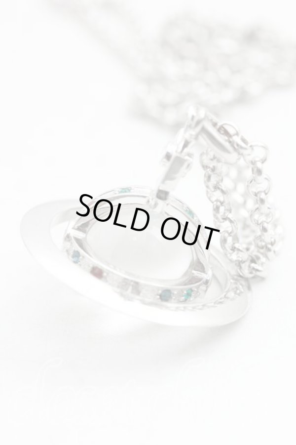 画像2: ヴィヴィアンウエストウッド 中古 / スモールオーブネックレス   シルバー  H-23-11-12-143-nl-IN-ZH (2)