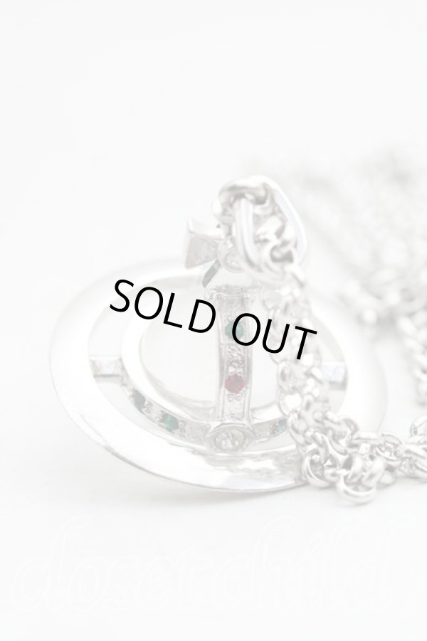 画像3: ヴィヴィアンウエストウッド 中古 / スモールオーブネックレス   シルバー  H-23-11-12-143-nl-IN-ZH (3)