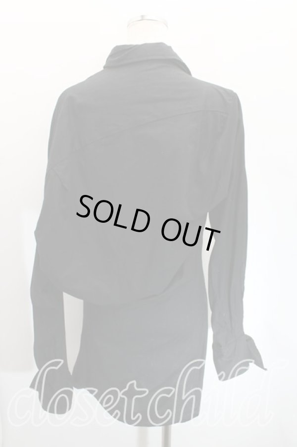 画像2: 【SALE】【10%OFF】ヴィヴィアンウエストウッド 中古 / +5℃pt変形シャツ    38 黒  H-23-11-19-027-bl-IN-ZH (2)