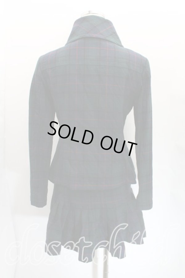 画像2: ヴィヴィアンウエストウッド 中古 / タータンチェックセットアップ    1 緑  H-23-11-19-037-su-OD-ZH (2)