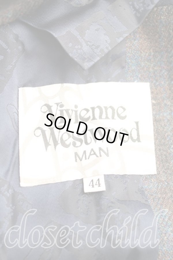 画像3: ヴィヴィアンウエストウッド MAN 中古 / /メランジレイヤージャケット    44 紺  H-23-11-19-071-jc-OD-ZH (3)