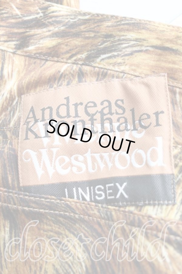 画像3: 【SALE】【25%OFF】ヴィヴィアンウエストウッド 中古 / ヘアー柄トラウザー    W26 茶  H-23-11-19-011-pa-IN-ZH (3)