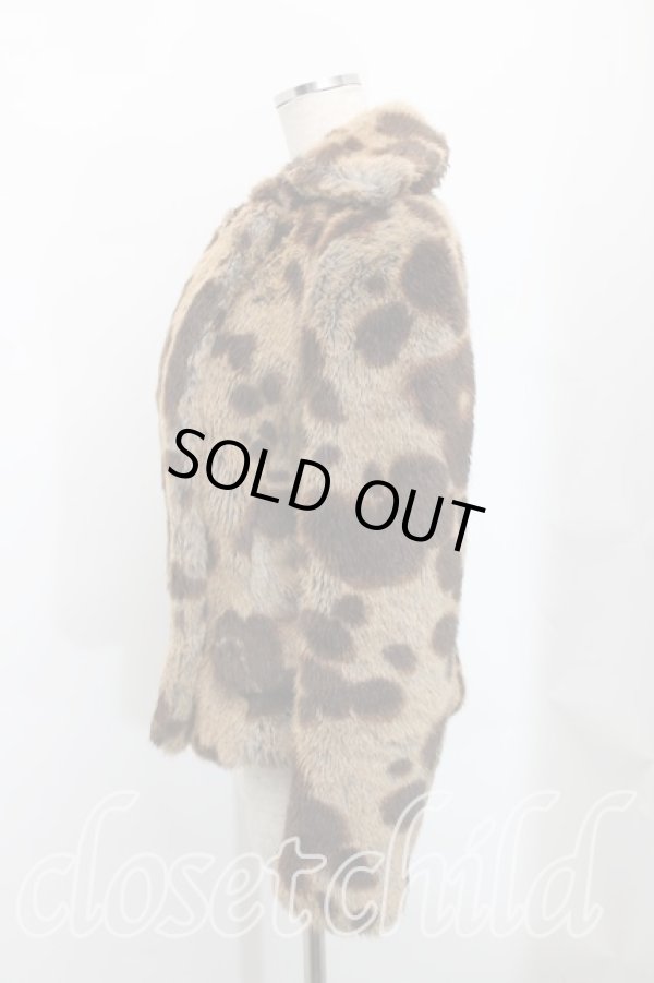 画像3: ヴィヴィアンウエストウッド 中古 / レオパードファーショートジャケット    2 茶  H-23-11-26-004-jc-IN-ZH (3)