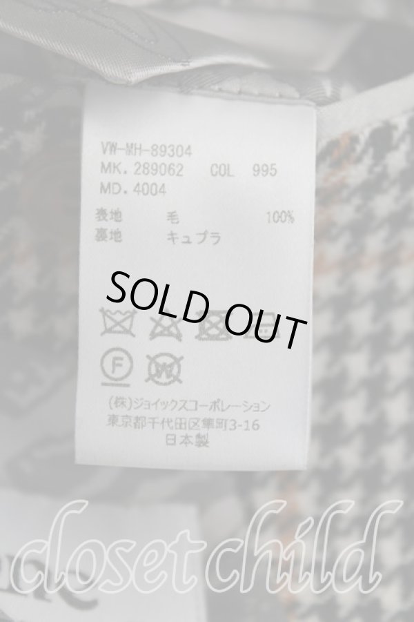 画像4: ヴィヴィアンウエストウッド MAN 中古 / ツイード千鳥柄シングルコート    44 黒  H-23-11-26-051-co-IN-ZH (4)