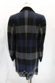 画像2: ヴィヴィアンウエストウッド 中古 / ブロックチェックコート    42 紺  H-23-11-26-056-co-OD-ZH (2)