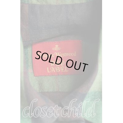 画像3: 【USED】Vivienne Westwood / カラーオーブ刺繍ブロックチェックシャツ ヴィヴィアンウエストウッド ビビアン   III 緑 【中古】 H-23-11-26-071-bl-OD-ZH