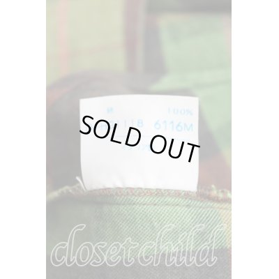 画像4: 【USED】Vivienne Westwood / カラーオーブ刺繍ブロックチェックシャツ ヴィヴィアンウエストウッド ビビアン   III 緑 【中古】 H-23-11-26-071-bl-OD-ZH