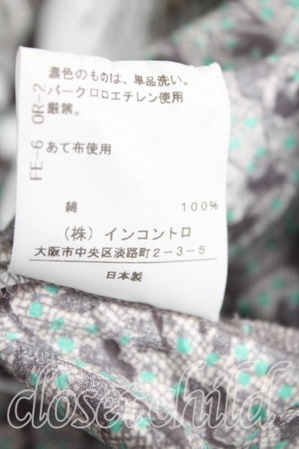 画像4: ヴィヴィアンウエストウッド 中古 / /フラワーpt変形トップス    00 灰  H-23-12-03-085-to-IN-ZH (4)