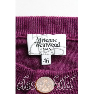 画像3: 【USED】Vivienne Westwood / オーブ刺繍カーディガン ヴィヴィアンウエストウッド ビビアン   46 紫 【中古】 H-23-12-03-090-to-OD-ZH