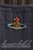 画像5: ヴィヴィアンウエストウッド 中古 / カラーオーブ刺繍コルセット    38 紺  H-23-12-03-014-to-IN-ZH (5)