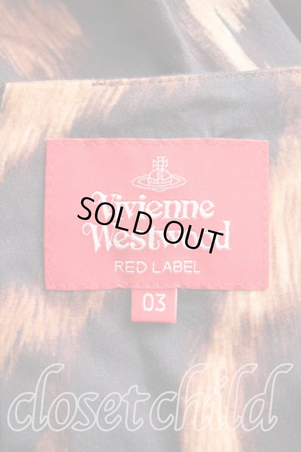 画像3: ヴィヴィアンウエストウッド 中古 / レオパード五分袖ワンピース    03 茶  H-23-12-03-017-op-IN-ZH (3)