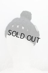 【USED】Vivienne Westwood / ボンボン付ニット帽 ヴィヴィアンウエストウッド ビビアン  黒 【中古】 H-23-12-10-090-ha-OD-ZH