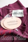 画像3: ヴィヴィアンウエストウッド 中古 / /A&V刺繍ウールカーディガン    M 紫  H-23-12-17-099-to-IN-ZH (3)