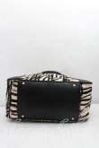 画像3: ヴィヴィアンウエストウッド 中古 / ペイント総柄ヤスミンバッグ   生成×黒  H-23-12-24-003-ba-IN-ZH (3)
