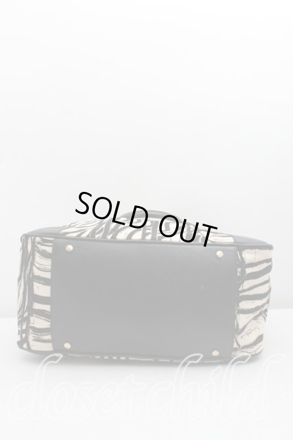 画像3: ヴィヴィアンウエストウッド 中古 / ペイント総柄ヤスミンバッグ   生成×黒  H-23-12-24-003-ba-IN-ZH (3)